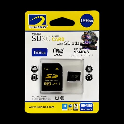 twinmos 128gb microsdxc class 10 memory card main