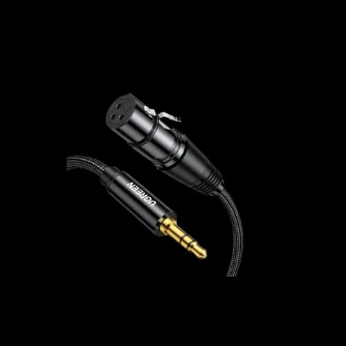 ugreen av182 35mm three pole male to xlr female audio cable 1m