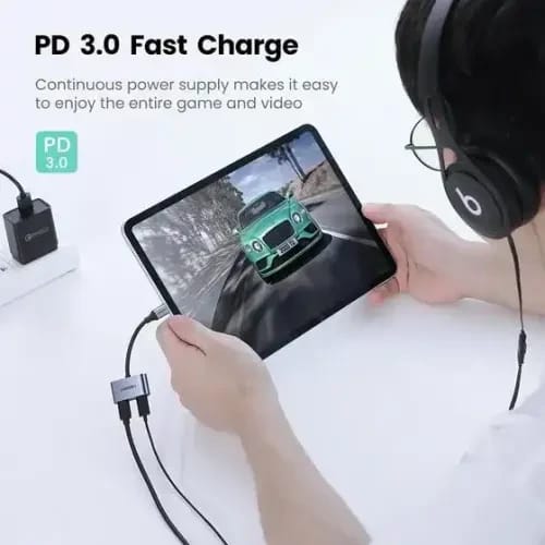 ugreen cm232 usb type c to headphone pd charging adapter banner 2