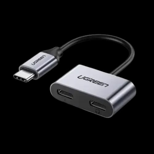 ugreen cm232 usb type c to headphone pd charging adapter main