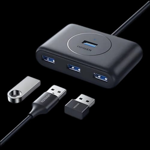 ugreen cr113 40850 usb 30 hub with usb c port 1m blackfull set