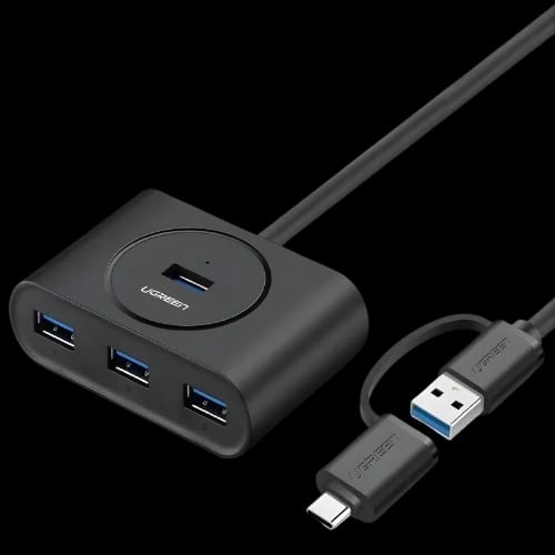 ugreen cr113 40850 usb 30 hub with usb c port 1m blackmain