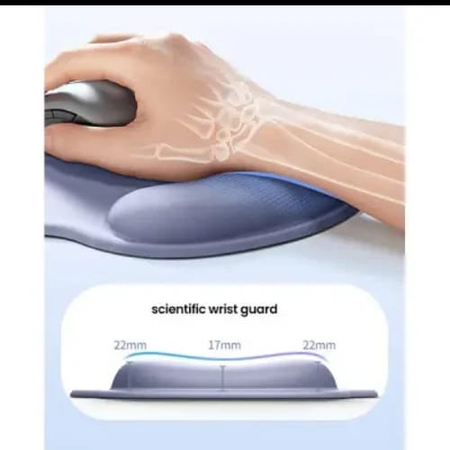 ugreen lp668 ergonomic mouse pad gray