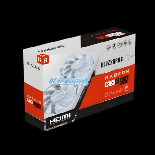 unika radeon rx 580 blizzards 8gd5 v2 graphics card box