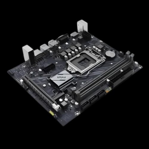 unika un h311m vh ddr4 sniper 9th gen micro atx motherboard top