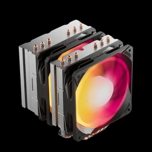 uphere d6sec argb cpu air cooler black