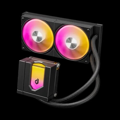 uphere e240kc 240mm argb aio liquid cpu cooler black