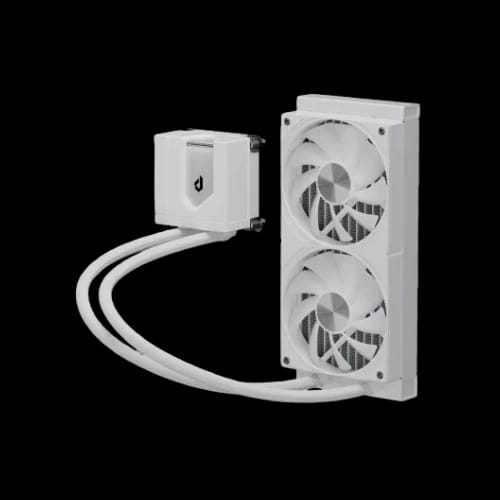 uphere e240tc 240mm argb aio liquid cpu cooler white 2