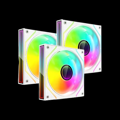 value top cr10 1236argb 12cm infinite mirror argb fan kit white front