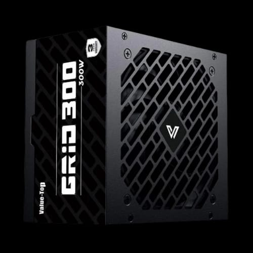 value top grid 300 real 300w atx non modular black power supply