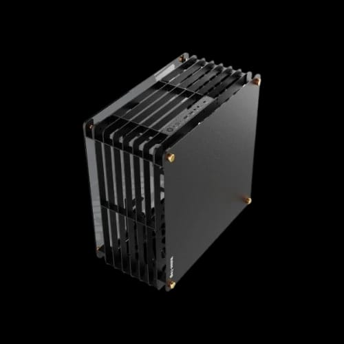value top mloong grid series open frame gaming case black 3