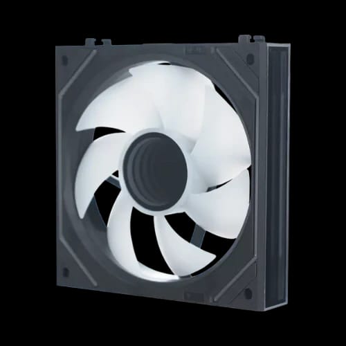 vendy pureflow lite infinity core 120mm case fan black side angle 1