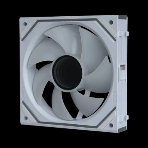 vendy pureflow lite infinity core 120mm case fan white angle 1 1