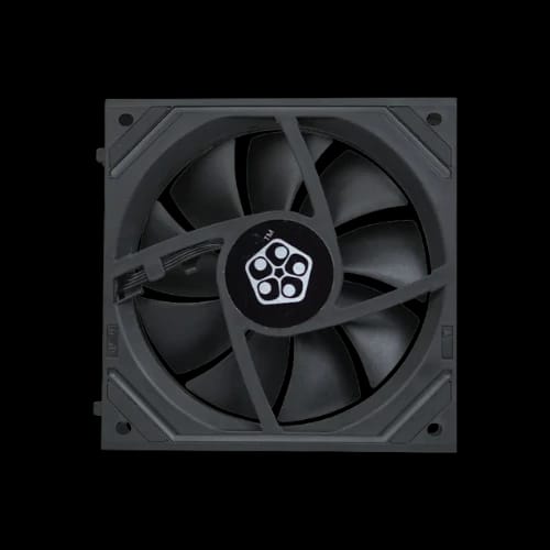 vendy pureflow lite solid core 120mm building block case fan single pack black back