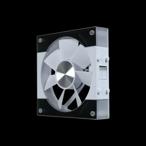 vendy pureflow switch argb case fan white left view 1