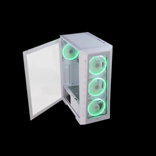 virtu mi2w argb gaming case white 2