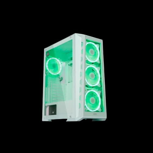 virtu mi2w argb gaming case white