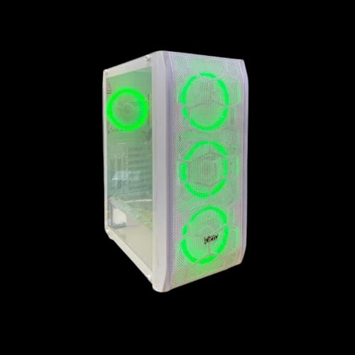 virtu y03 mesh atx tower gaming case white