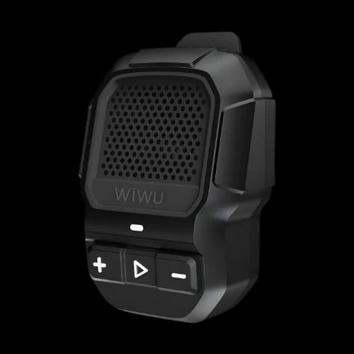 wiwu buddy fun black portable bluetooth speaker with magnetic back clip main