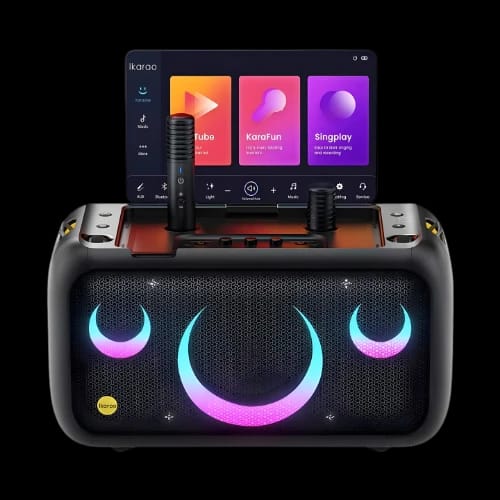 xtreme ikarao break x1 black portable bluetooth karaoke speaker main