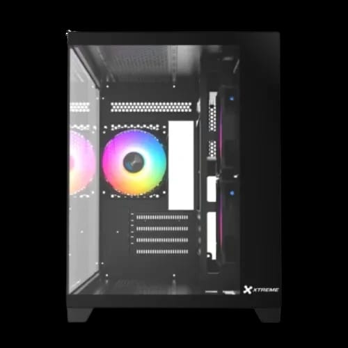 xtreme s270b argb mid tower casing with 5 argb fan 3