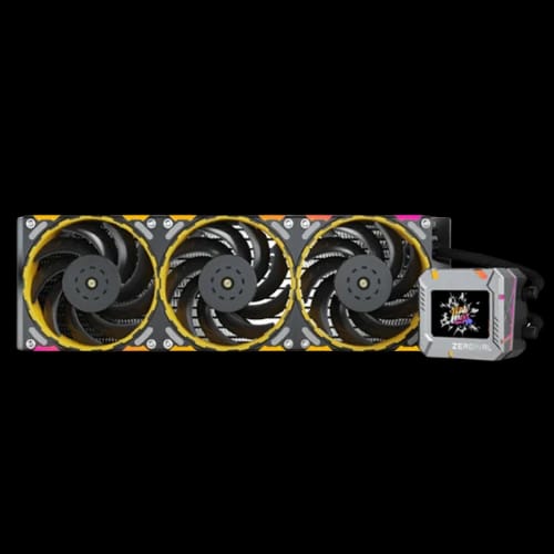yeston zeaginal zc zeus xt 360mm argb liquid cooler with lcd display