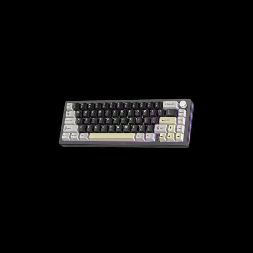 yunzii al66 wireless aluminum mechanical keyboard with knob