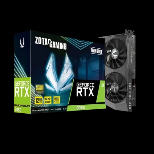 zotac gaming geforce rtx 3060 twin edge 12gb ddr6 graphics card 1