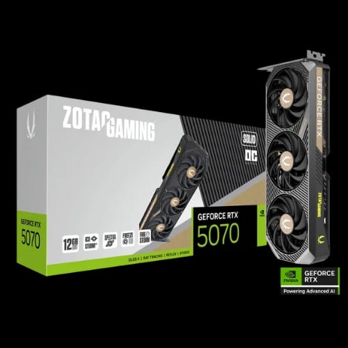 zotac gaming geforce rtx 5070 solid oc 12gb gddr7 graphics card 1
