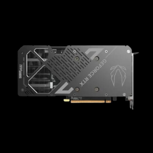 zotac gaming geforce rtx 5070 twin edge 12gb gddr7 graphics card back site view