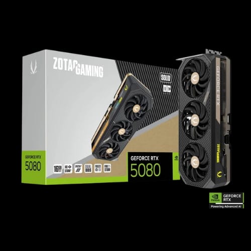 zotac gaming geforce rtx 5080 solid oc 16gb gddr7 graphics card 3