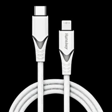 Huntkey 1.5m USB-C to Lightning Cable (White)