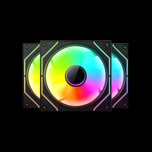Value-Top CR10-1236ARGB 12CM Infinite Mirror ARGB Fan Kit (Black)