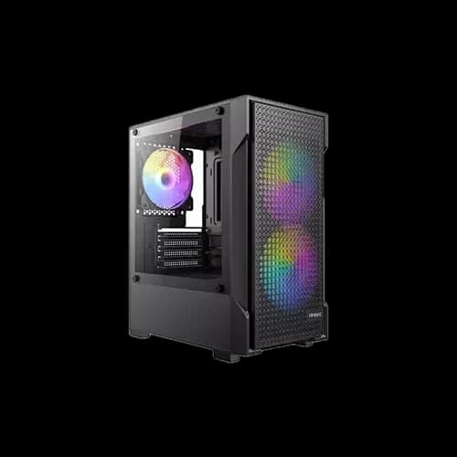 Antec VX100M ARGB Micro-ATX Mini Tower Gaming Case - Black