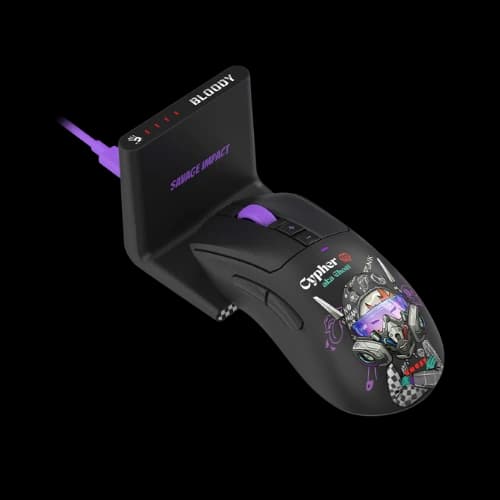 A4TECH Bloody R73 Ultra Duo Dual Mode Wireless Gaming Mouse (Cypher Ghost)
