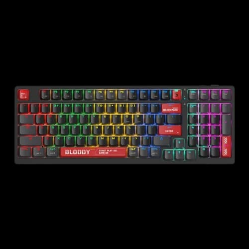 A4TECH Bloody WS98 Tri Mode Wireless RGB Mechanical Keyboard (Sports Red)