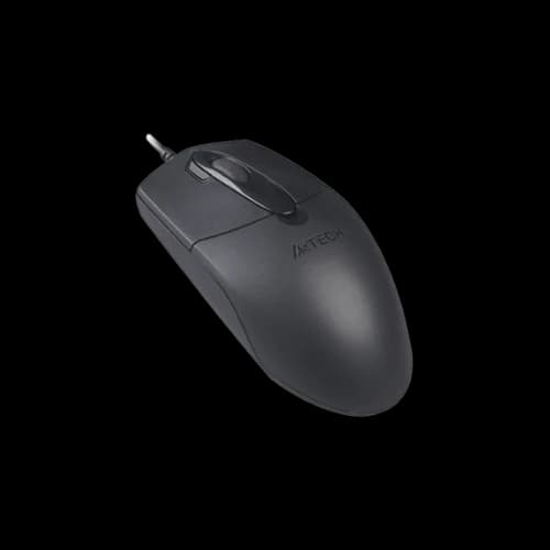 A4TECH OP-730D 2X Click Optical Wired Mouse (Black)