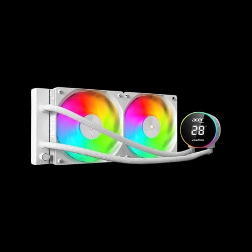 Acer AC240YNW ARGB 240mm AIO CPU Liquid Cooler (White)