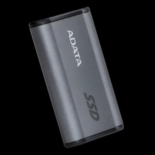 ADATA Elite SE880 500GB USB 3.2 Type-C Portable External SSD (Gray)