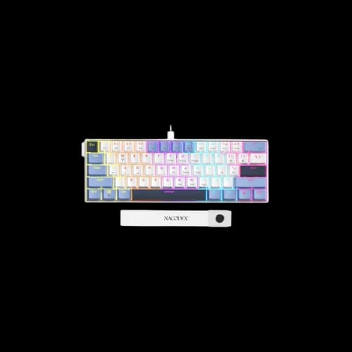 AJAZZ NK61 Wired Mechanical Gaming Keyboard (Stray Night Gray, Red Switch)