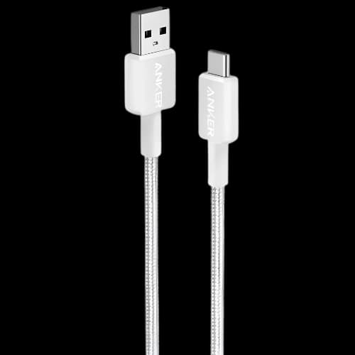Anker 322 USB-C to Lightning Braided Cable (White)