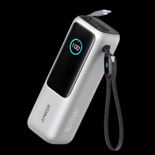 Anker Zolo 25000mAh 165w Power Bank with 2 cable (Silver)