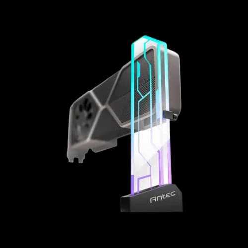 Antec AT-GPUH-ARGB-TG-BK Tempered Glass ARGB GPU Holder