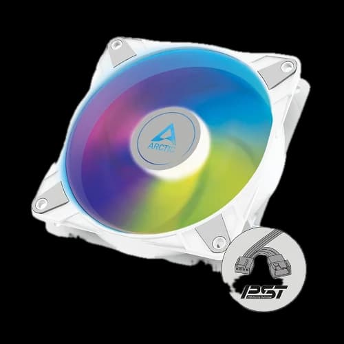 P12 Pro PST 120 mm PWM Fan with Cable Splitter White