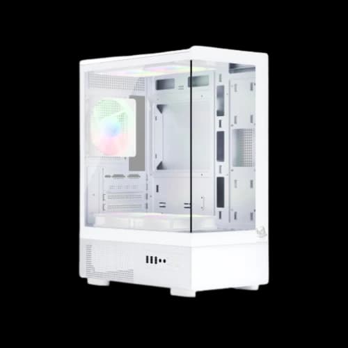 ARS Snow J-330-1 ARGB M-ATX Mid Tower Desktop Gaming Casing (White)