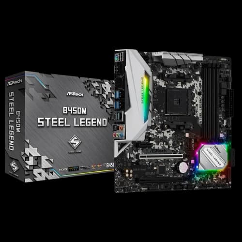 ASRock B450M Steel Legend AM4 Micro-ATX Motherboard