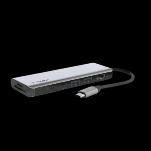 Belkin AVC009btSGY 7-in-1 Multiport Type-C Hub