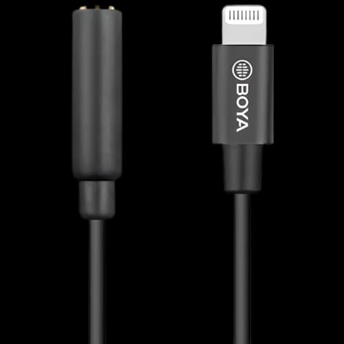 BOYA BY-K3 TRS to Male Lightning Adapter