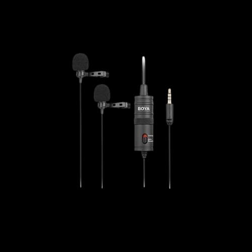 BOYA BY-M1DM Dual Omni Directional Lavalier Microphone