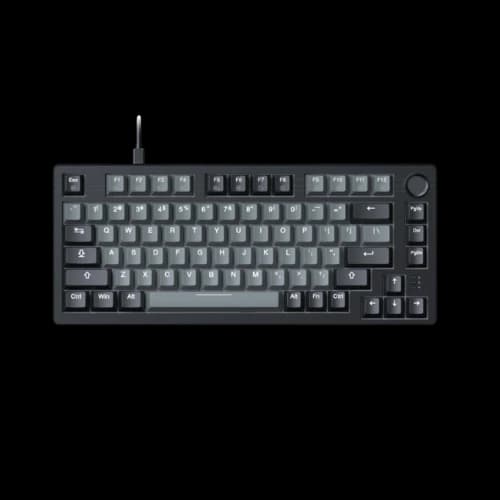 DAREU EK75 2025 Edition, PBT Doubleshot Keycaps, Grey Black (Dream Switch) Keyboard